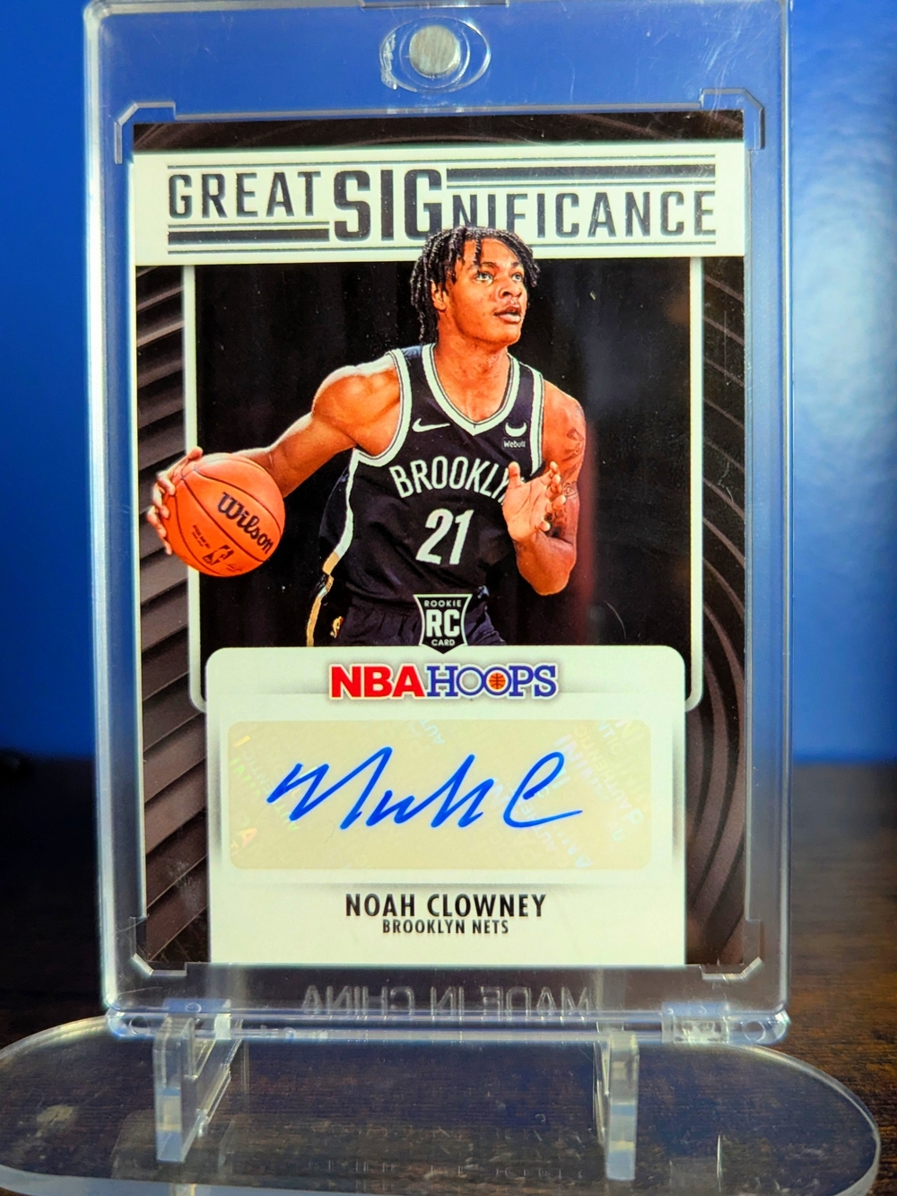 2023-24 Panini NBA Hoops Great Significance Noah Clowney Rookie Auto